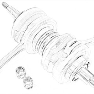 2-Zylinder Kurbelwelle