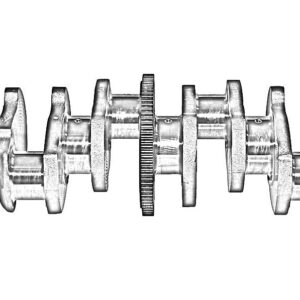 4-Zylinder Kurbelwelle
